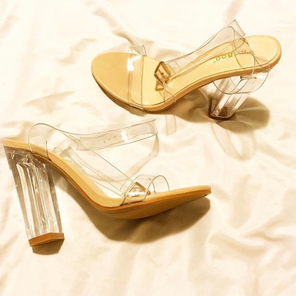 Clear heels